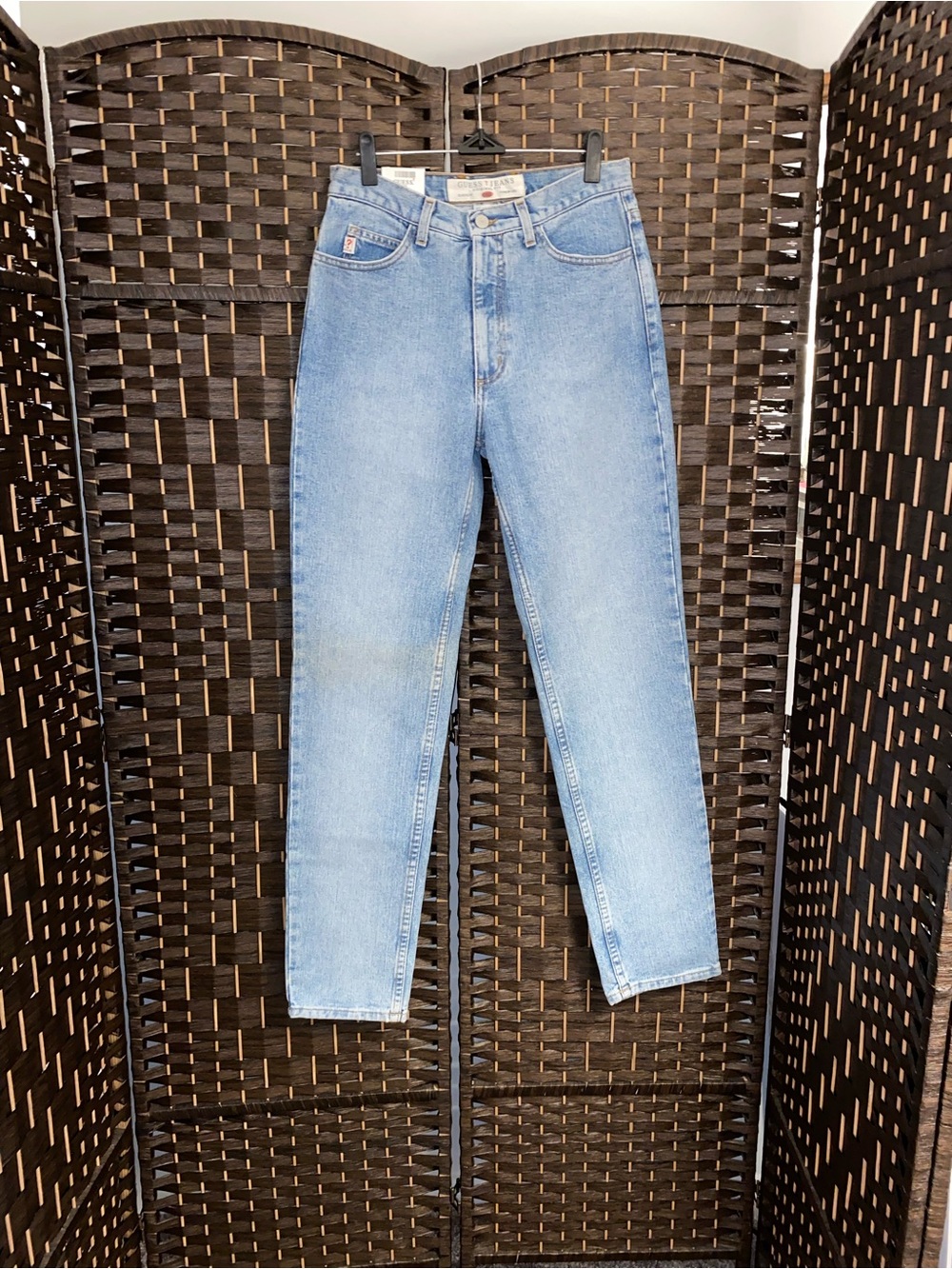 Vintage Guess High-Rise Light Wash Blue Jeans Size 30 Long